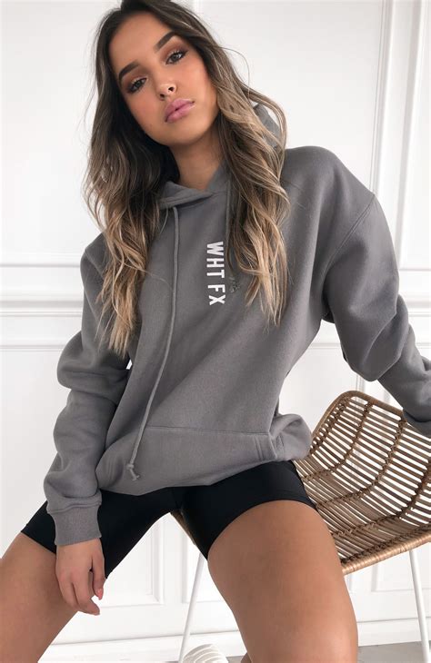 cute girl in oversized hoodie.